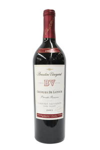 Beaulieu Vineyard Georges de Latour Private Reserve Napa Valley Cabernet Sauvignon 2001