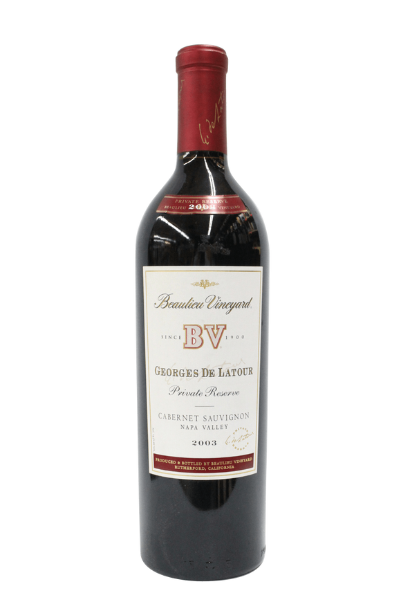 Beaulieu Vineyard Georges de Latour Private Reserve Napa Valley Cabernet Sauvignon 2003