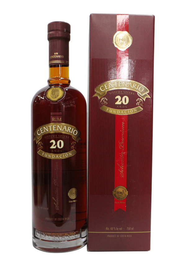 Centenario rum Premium 20 years old